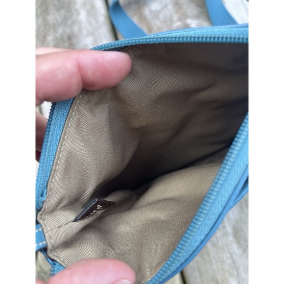 Coach Signature Print Crossbody Bag Has Turquoise - Picture 5 of 10